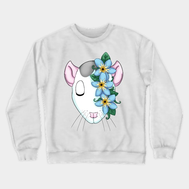 Flower Rat Crewneck Sweatshirt by CaptainShivers